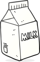 getrokken tekenfilm melk karton png