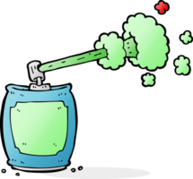 lata de spray de aerossol de desenho animado png