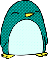 mão desenhado desenho animado rabisco do uma fofa pinguim png