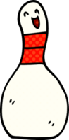 cartoon doodle bowling pin png