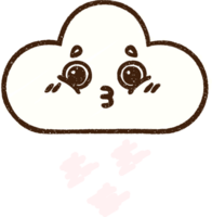 dessin à la craie de nuage png