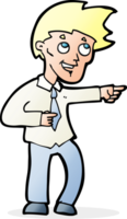 cartoon funny office man pointing png