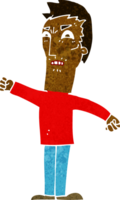 homem irritado dos desenhos animados png