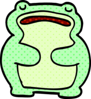 cartoon doodle frog png