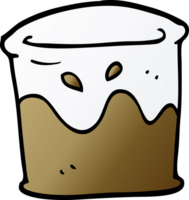 cartoon doodle drink in tumbler png