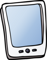 cartoon doodle touch screen mobile png