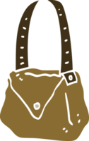 flache farbillustration cartoon-tasche png