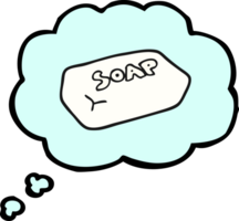 hand drawn thought bubble cartoon soap png