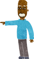 cartoon old man gesturing Get Out png