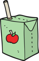 cartoon apple juice box png