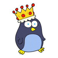 hand drawn cartoon emperor penguin png