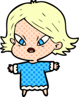 cartoon stressed woman png