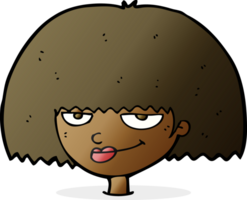 cartoon mean female face png