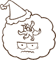 dessin festif au fusain de tomate png