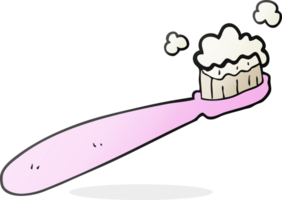 main tiré dessin animé brosse à dents png