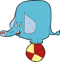 elefante de circo de desenho animado png