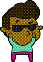 cartoon cool guy png