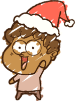 Weihnachtsmann Kreidezeichnung png