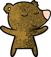 oso de dibujos animados feliz png