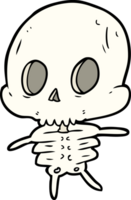 cute cartoon skeleton png