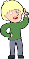 cartoon man with idea png