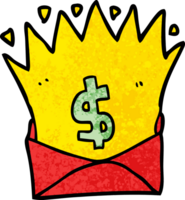 cartoon envelope with money sign png