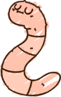 worm krijt tekening png