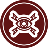 mystiker öga cirkulär ikon symbol png