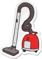 sticker of a cartoon vacuum cleaner png