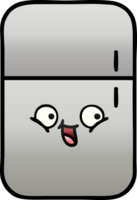 gradient shaded cartoon of a fridge  zer png