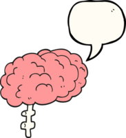 hand drawn speech bubble cartoon brain png