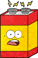 cartoon shocked battery png