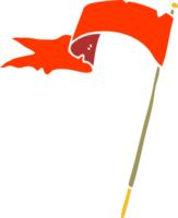 caricatura, garabato, ondear, bandera png