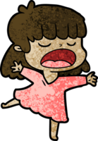 cartoon woman talking loudly png