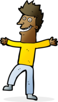 cartoon happy man png