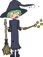 feitiço de feitiço de bruxa dos desenhos animados png