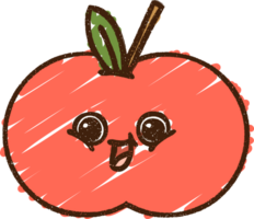 Apple Chalk Drawing png