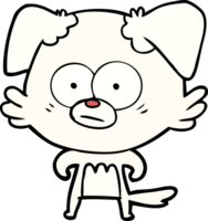 nervous dog cartoon png