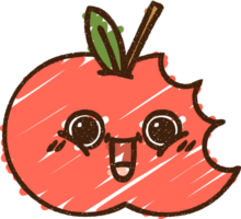 desenho de giz de frutas png