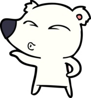 desenho de urso polar png