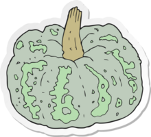 sticker of a cartoon squash png