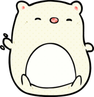 cute cartoon polar bear png