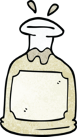 cartoon doodle glass decanter png