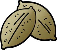 cartoon doodle leaf png