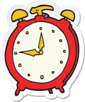 sticker of a cartoon alarm clock png