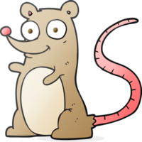 Hand gezeichnet Karikatur Maus png