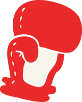 tecknad doodle boxningshandske png