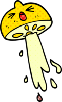 dessin animé doodle citron éjacule png