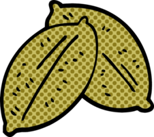 hoja de garabato de dibujos animados png