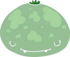 flat color style cartoon squash png